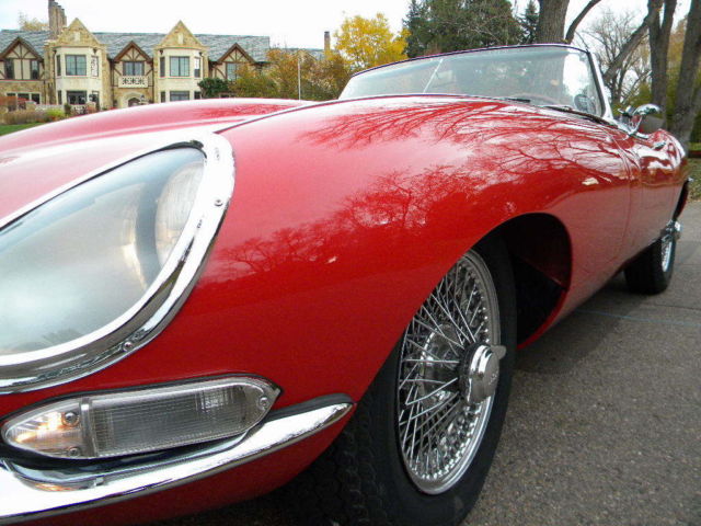 1967 Red Jaguar E-Type Convertible