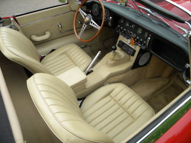 1967 Red Jaguar E-Type Convertible