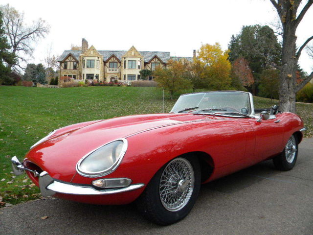 1967 Red Jaguar E-Type Convertible