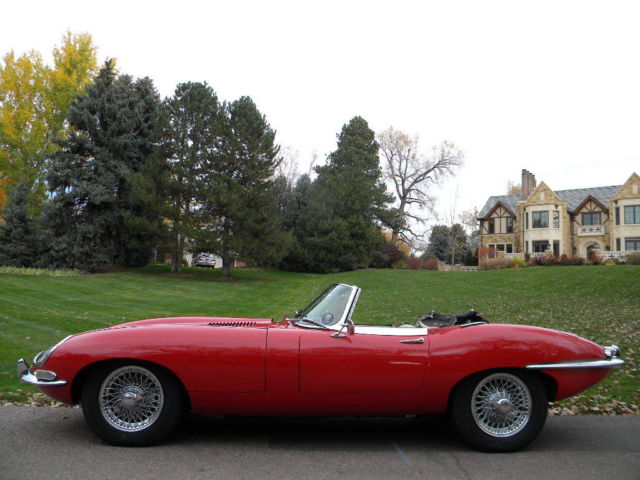1967 Red Jaguar E-Type Convertible