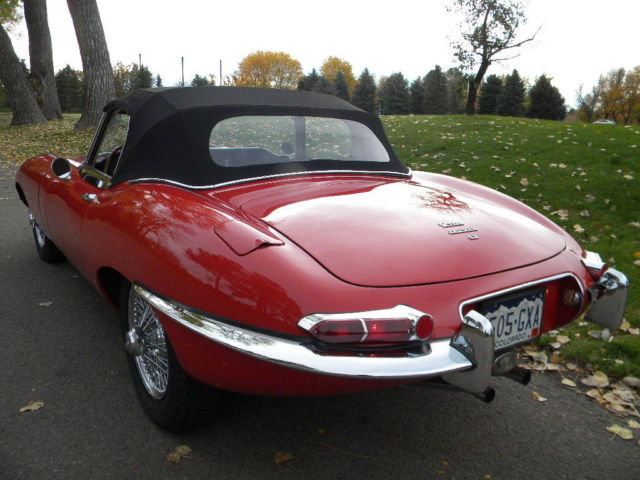 1967 Red Jaguar E-Type Convertible