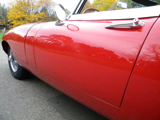 1967 Red Jaguar E-Type Convertible