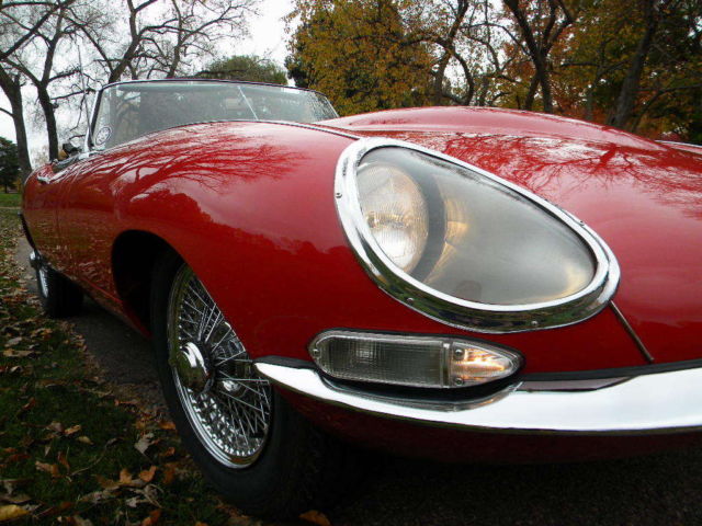 1967 Red Jaguar E-Type Convertible