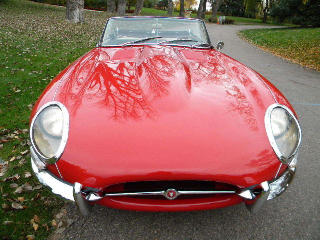 1967 Red Jaguar E-Type Convertible