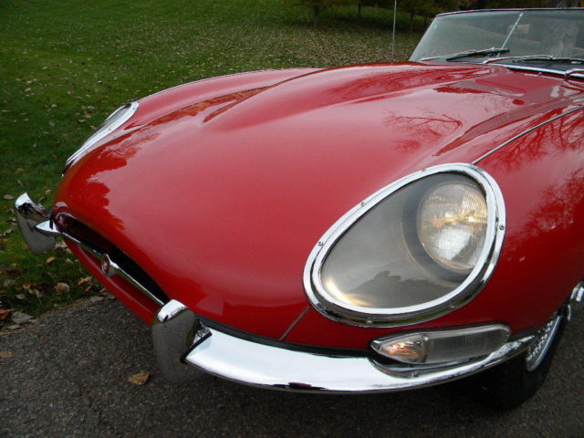 1967 Red Jaguar E-Type Convertible