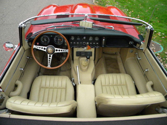 1967 Red Jaguar E-Type Convertible