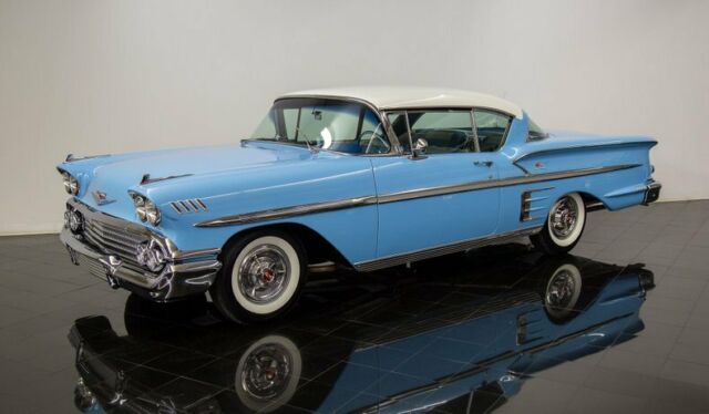 1958 Blue Chevrolet Impala --