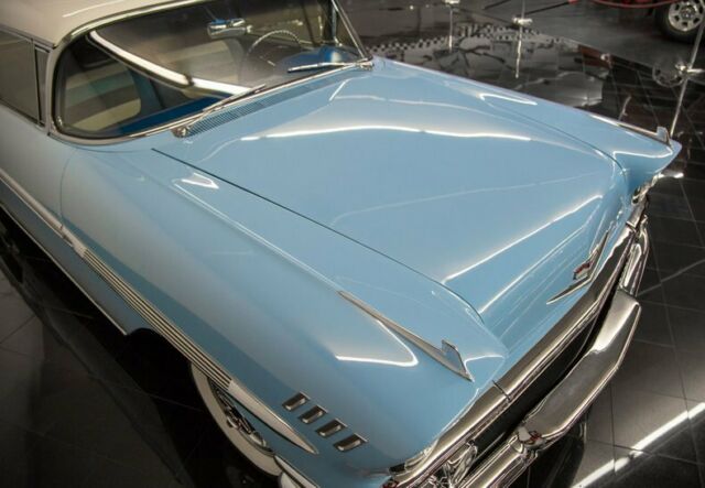 1958 Blue Chevrolet Impala --
