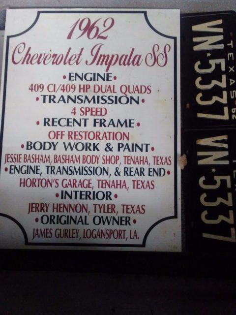 1962 Black Chevrolet Impala