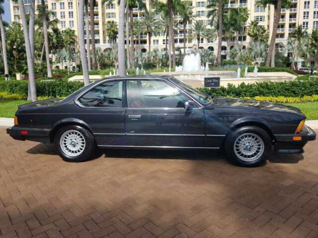 1986 Gray BMW 6-Series Coupe