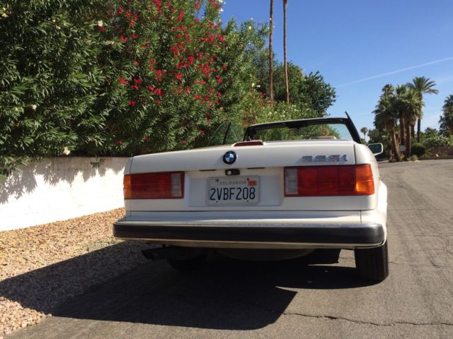 1989 Alpine White BMW 3-Series Convertible