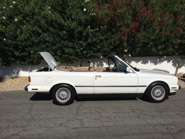 1989 Alpine White BMW 3-Series Convertible