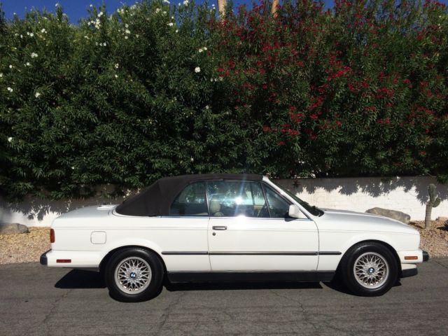 1989 Alpine White BMW 3-Series Convertible
