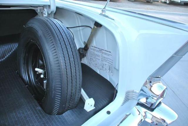 1957 White Chevrolet Bel Air/150/210 Sedan