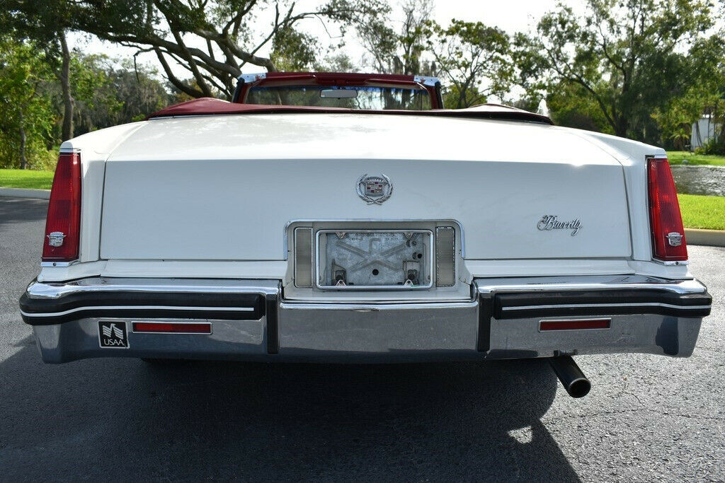 1984 White Cadillac Eldorado Convertible
