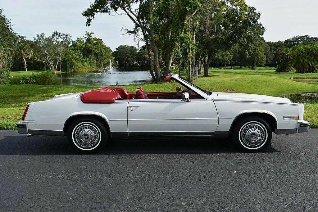 1984 White Cadillac Eldorado Convertible