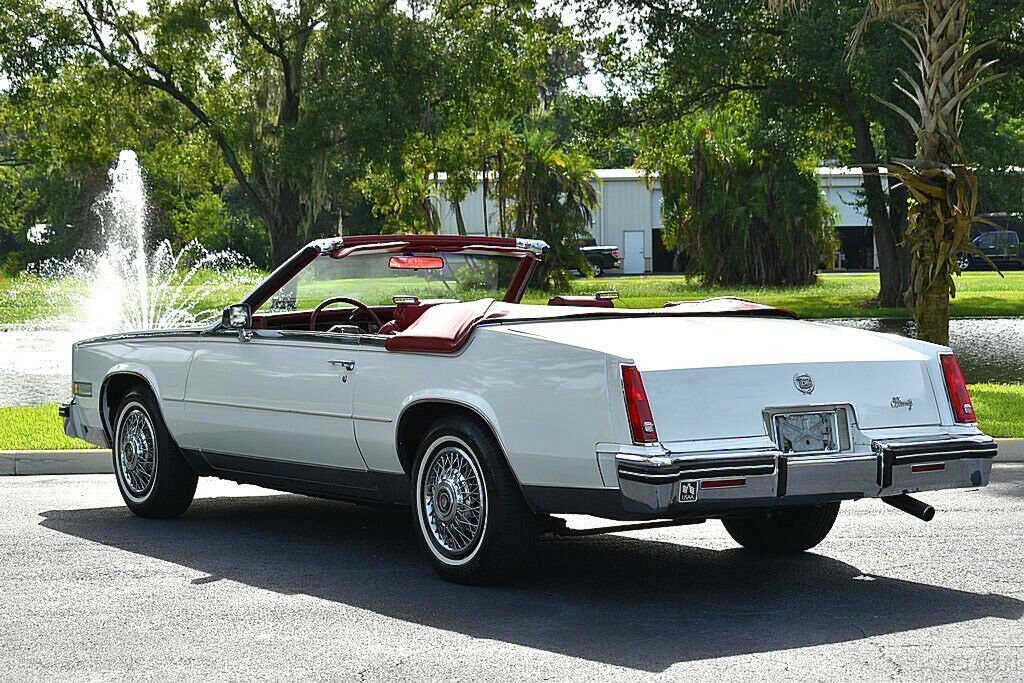 1984 White Cadillac Eldorado Convertible