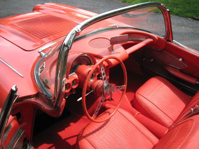 1958 Red Chevrolet Corvette