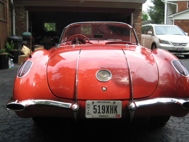 1958 Red Chevrolet Corvette