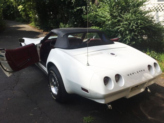 1974 White Chevrolet Corvette Convertible