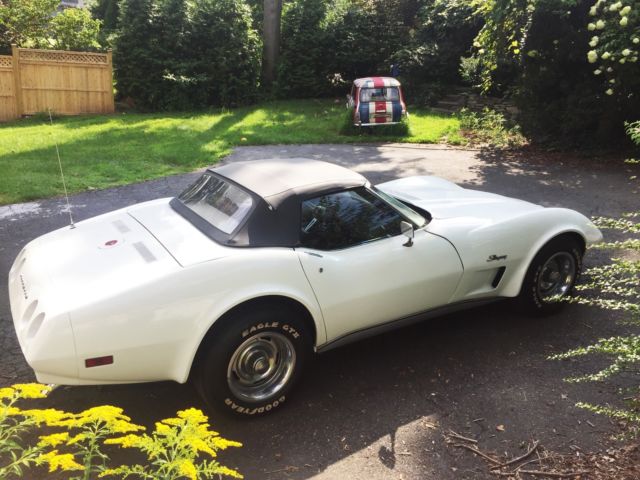 1974 White Chevrolet Corvette Convertible
