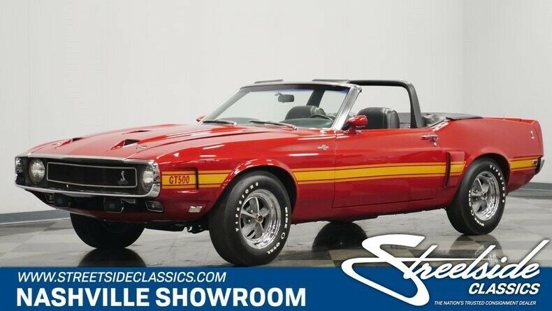 1969 Red Ford Mustang Convertible