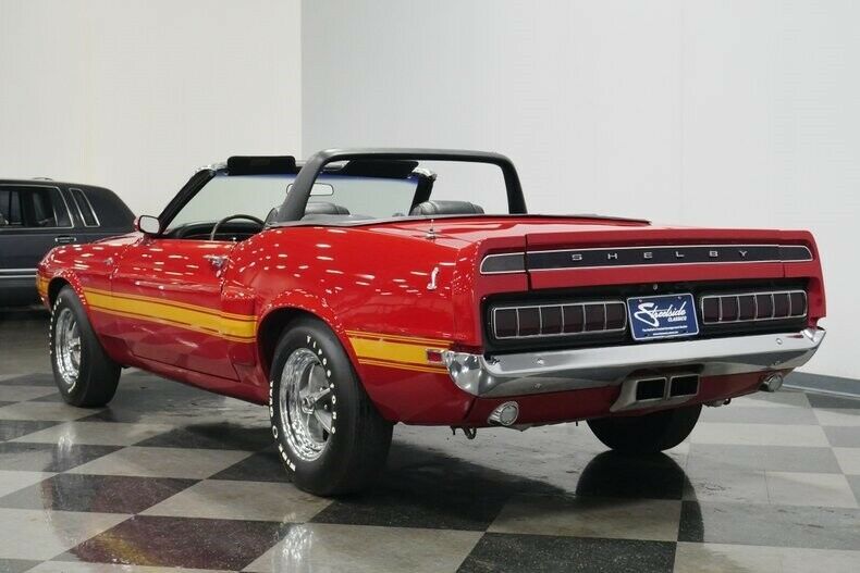 1969 Red Ford Mustang Convertible