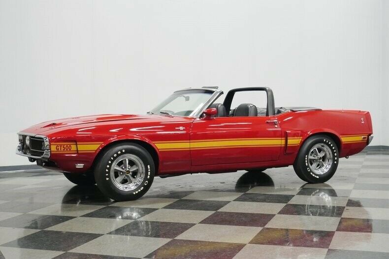 1969 Red Ford Mustang Convertible