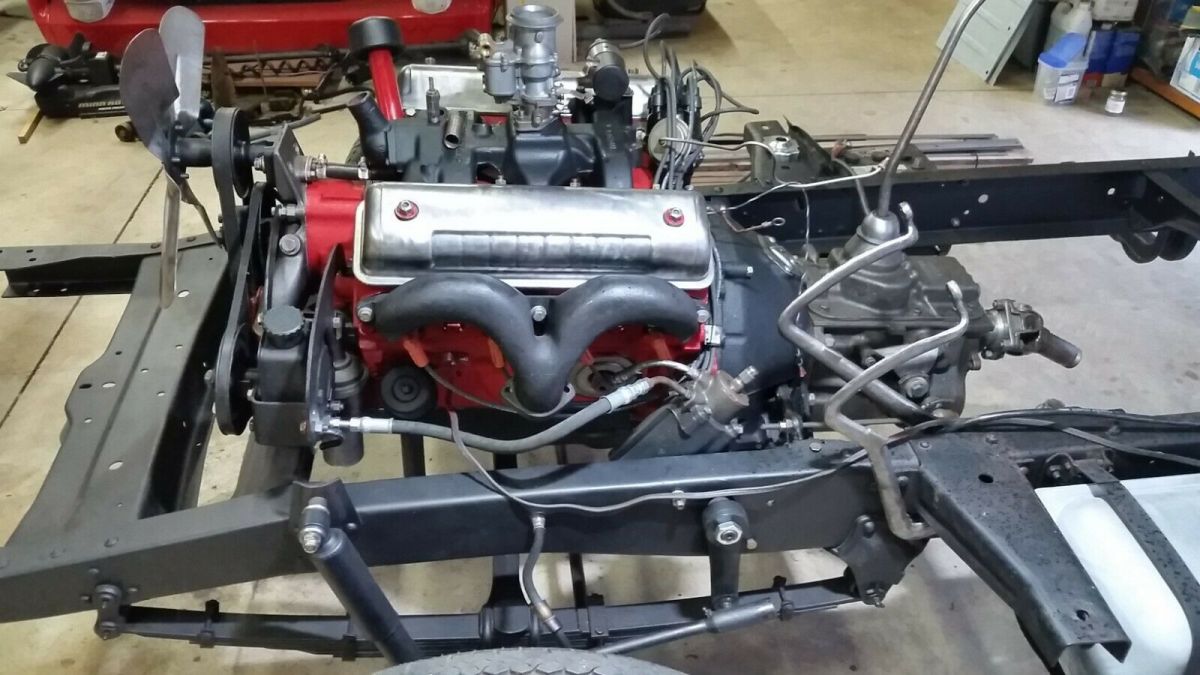 1955 Red Ford F-150 Standard Cab Pickup