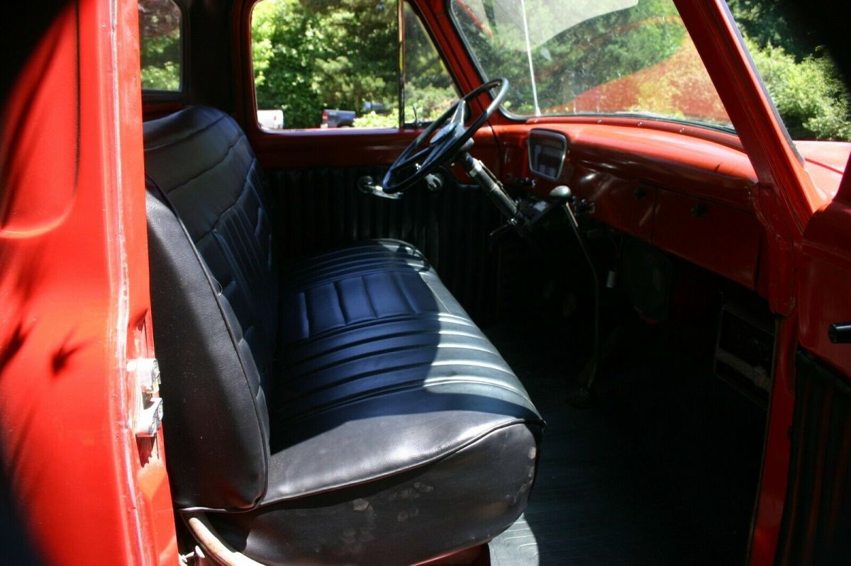 1955 Red Ford F-150 Standard Cab Pickup
