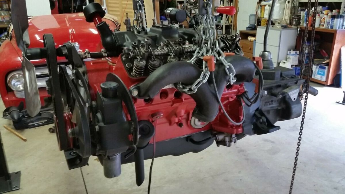 1955 Red Ford F-150 Standard Cab Pickup