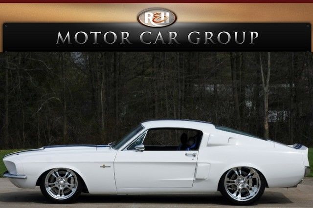 1967 White Ford Mustang