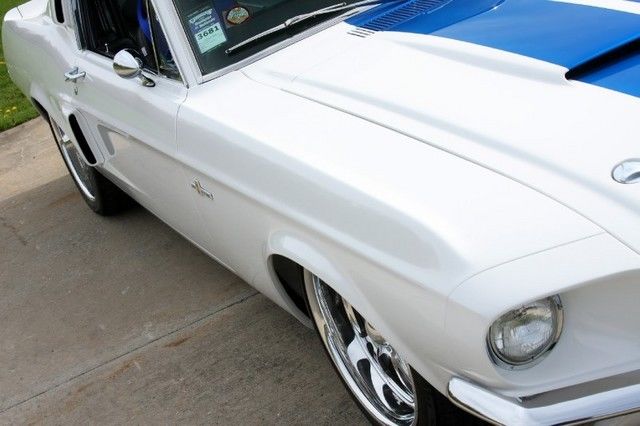 1967 White Ford Mustang