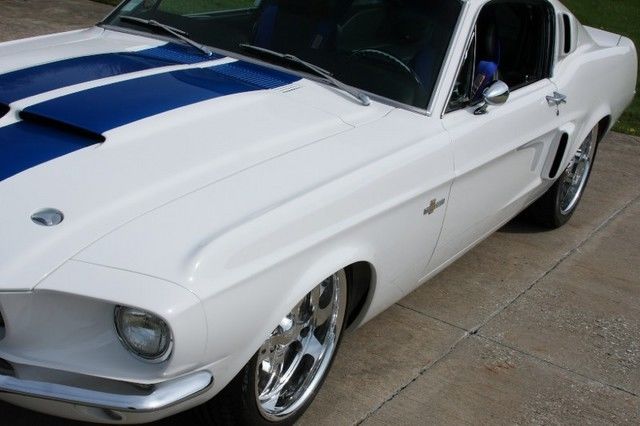 1967 White Ford Mustang