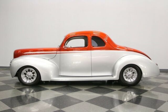 1940 Orange Ford Deluxe Coupe