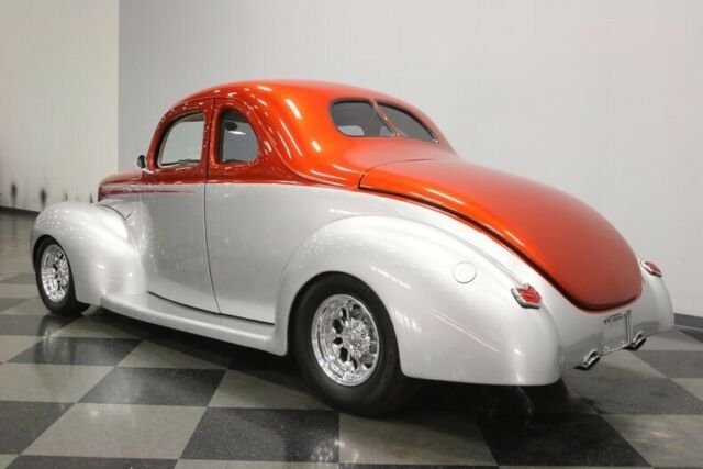 1940 Orange Ford Deluxe Coupe
