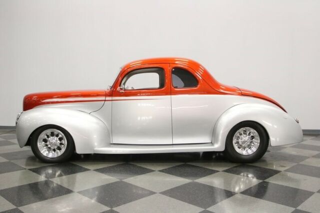 1940 Orange Ford Deluxe Coupe
