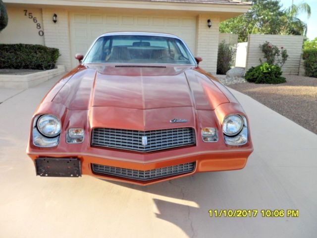 1980 Orange Chevrolet Camaro Coupe