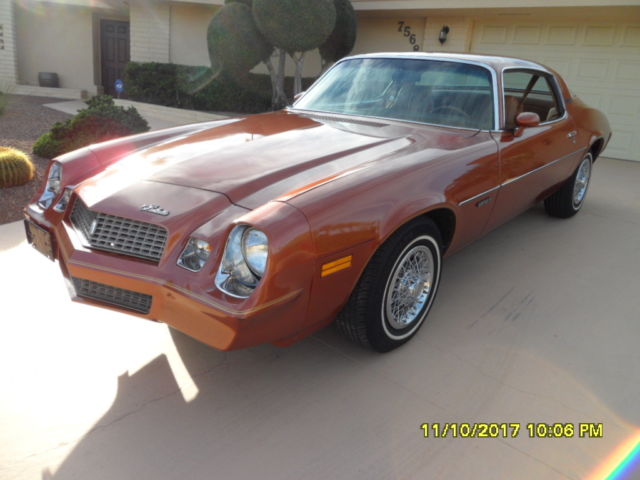 1980 Orange Chevrolet Camaro Coupe