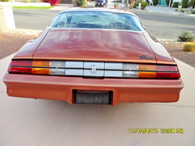 1980 Orange Chevrolet Camaro Coupe