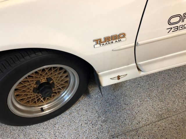 1989 White Pontiac Trans Am T Top