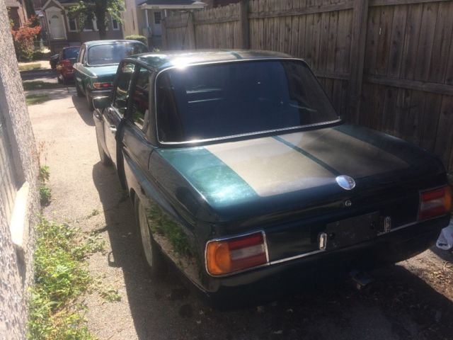 1973 Iceland green BMW 2002 Coupe