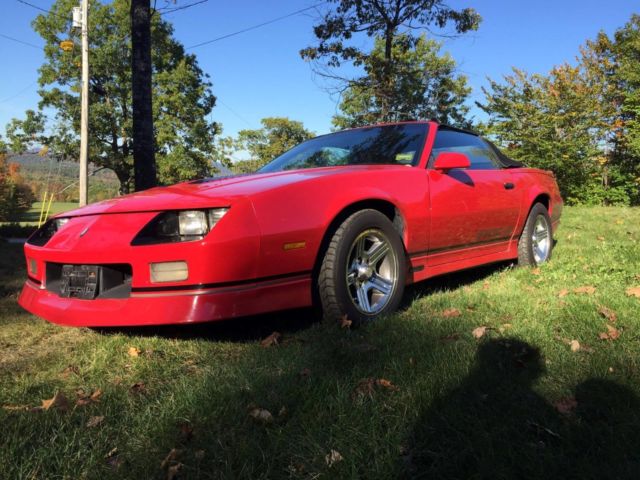 1988 Red Chevrolet Camaro Convertible
