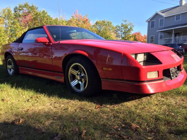 1988 Red Chevrolet Camaro Convertible