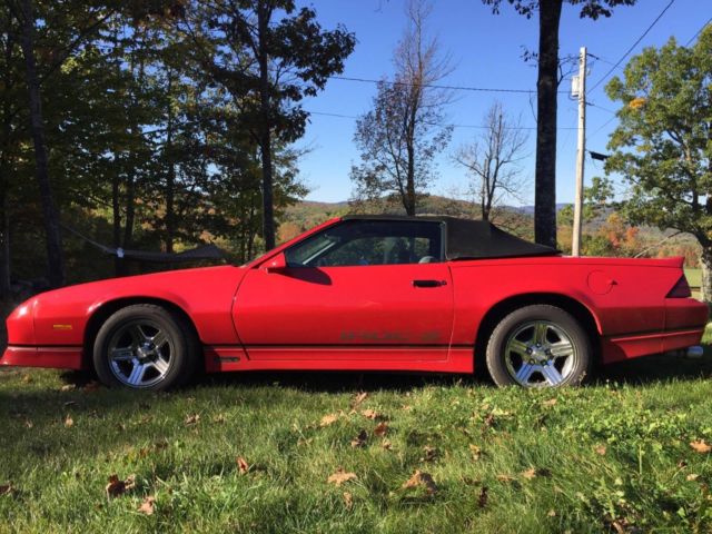 1988 Red Chevrolet Camaro Convertible