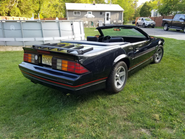 1989 Black Chevrolet Camaro Convertible