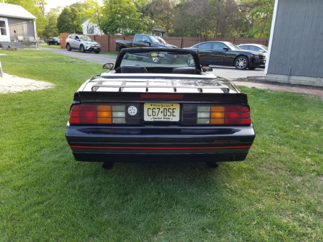1989 Black Chevrolet Camaro Convertible