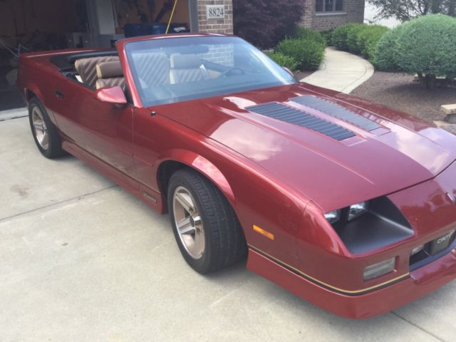 1987 Black Chevrolet Camaro Convertible