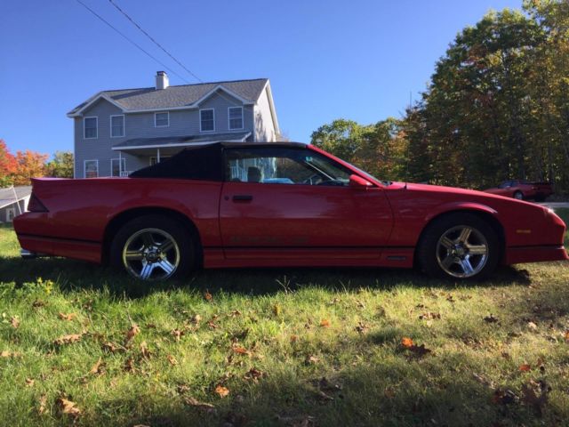 1988 Red Chevrolet Camaro Convertible