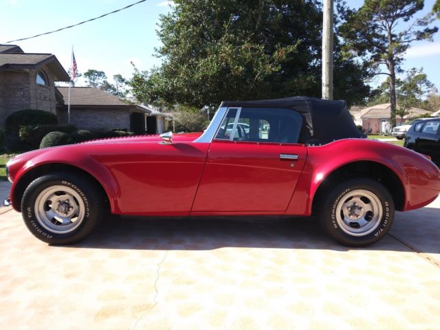 1964 Red Austin Healey 3000 Convertible